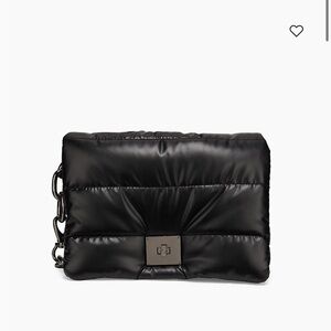 Rolyn Padded Quilted Crossbody Bag in Black with 2 removeable straps and pouch